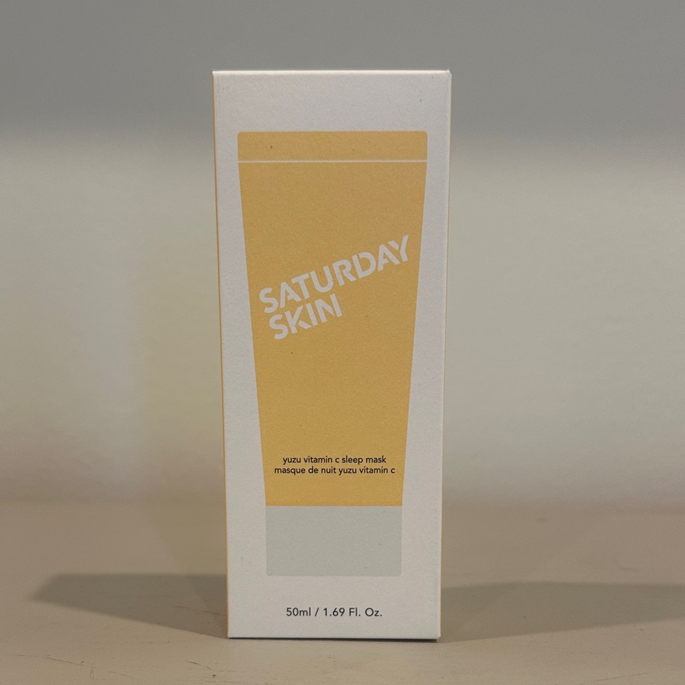 Saturday Skin Yuzu Vitamin C Sleep Mask - Soft Yellow